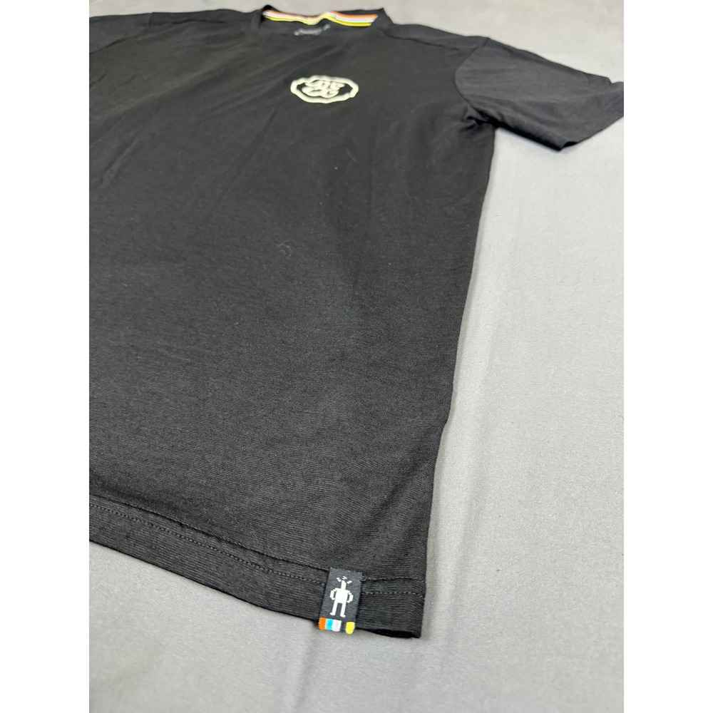 Smartwool Merino Sport 150 Mens XL Black Short Sleeve T-Shirt Company Logo - Picture 7 of 15